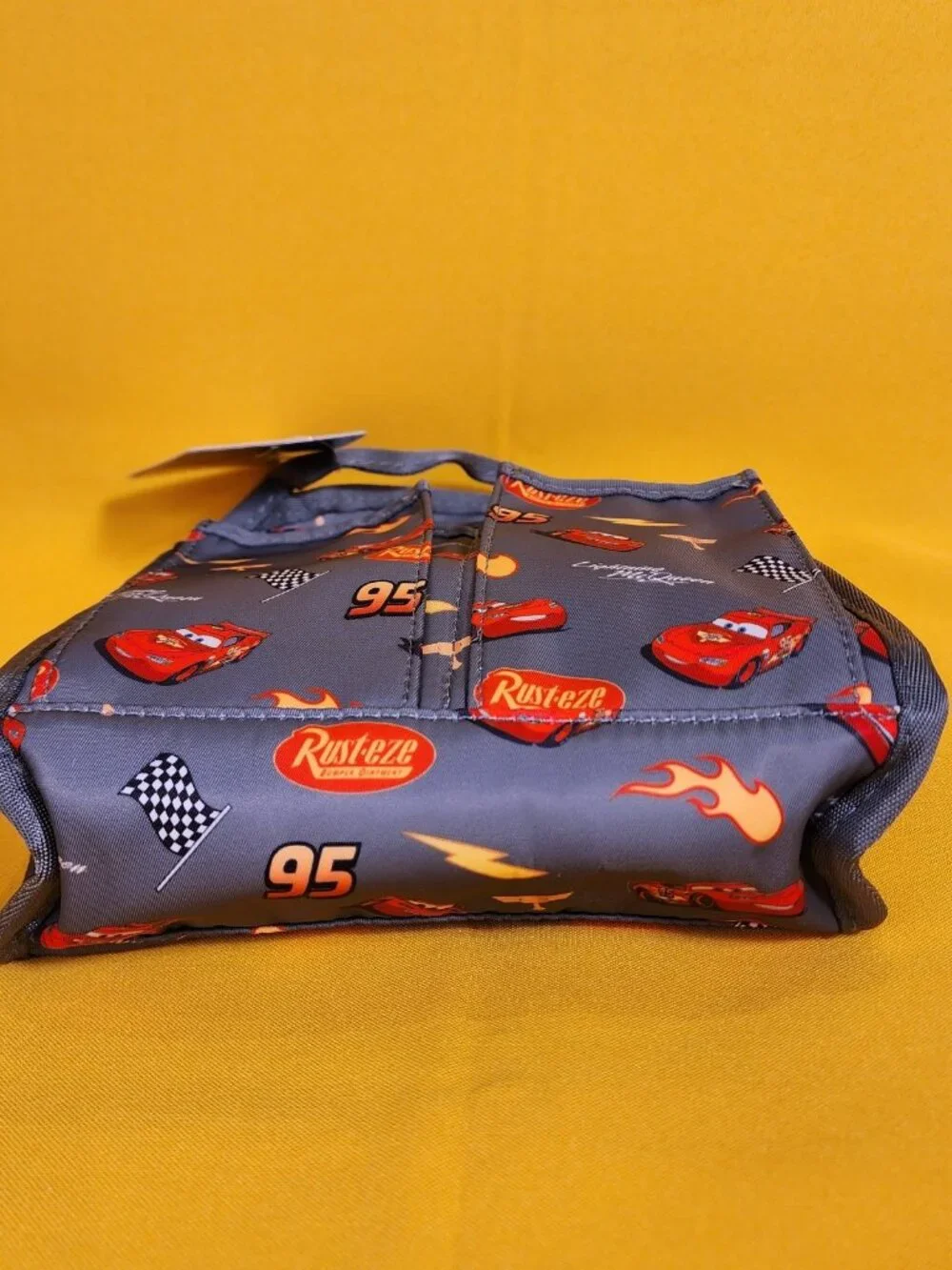 Disney Pixar Cars Lightning McQueen AOP Grey Mini Backpack Organizer Insert NEW